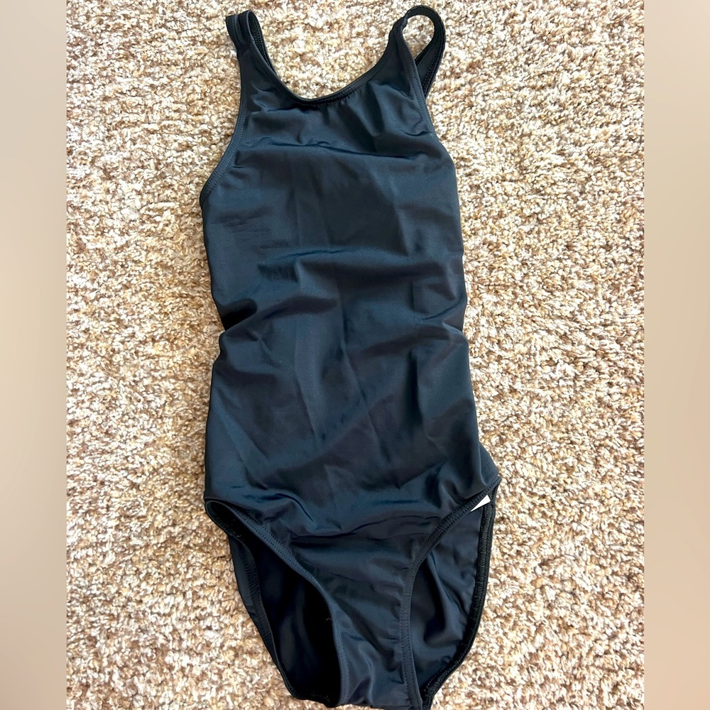 Girl’s Balera Black Leotard, size Medium